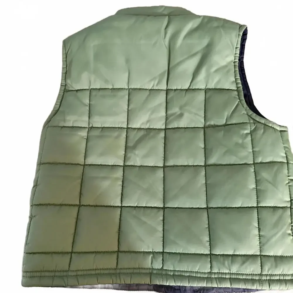 GYMBOREE Olive Green with Helicopter logo Puffer Vest. Poly‎ fill Size 4T